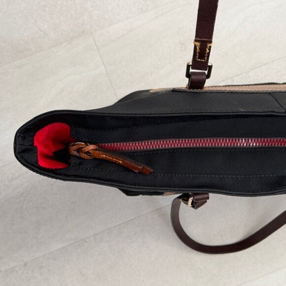 DOONEY and BOURKE Black Nylon Pocket Shopper Tote Bag XL - Picture 8 of 13